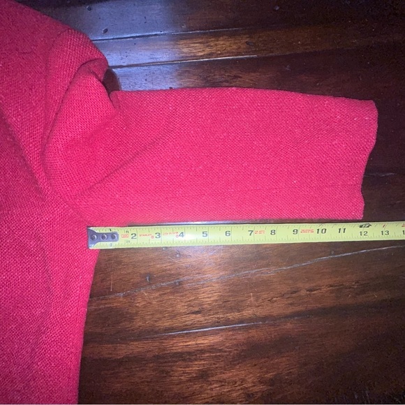 Pendleton Red 100%Virgin Wool ButtonUP Blazer Size Petite - Picture 5 of 6